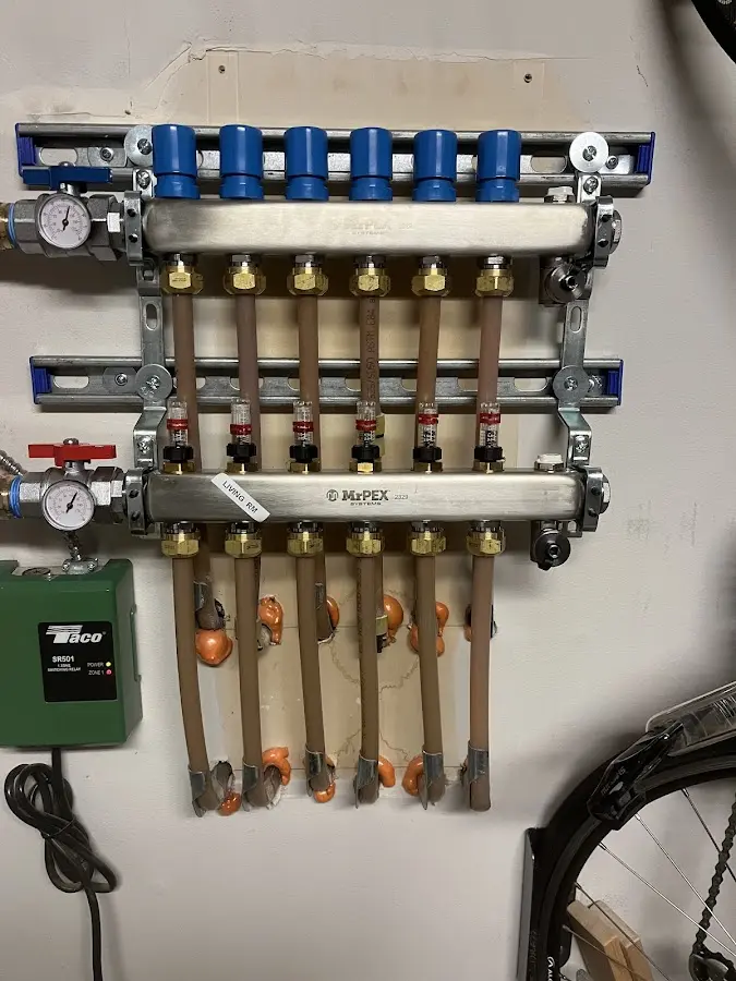 Plumber performing Leak Detection at a residential property in Groveton